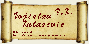 Vojislav Kulašević vizit kartica